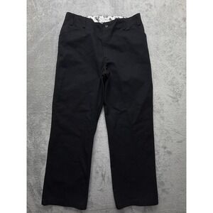 Ben Davis Pants Mens Measured 36x30 Black Chino Canvas Straight Leg Workwear